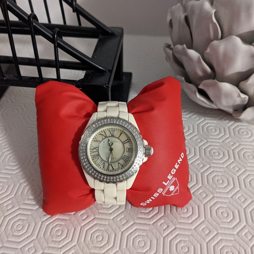 ✨SWISS LEGEND✨ DIAMOND & CERAMIC KARAMICA WATCH